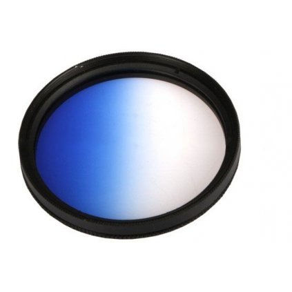 Prechodový filter pre objektív 72 mm - modrý