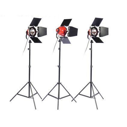 Štúdiové:video svetlá Red Head 3X 800W so stmievačmi 11