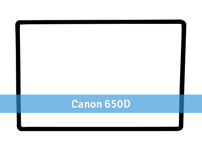 GGS Ochranný kryt LCD z tvrdeného skla pre Canon 650D