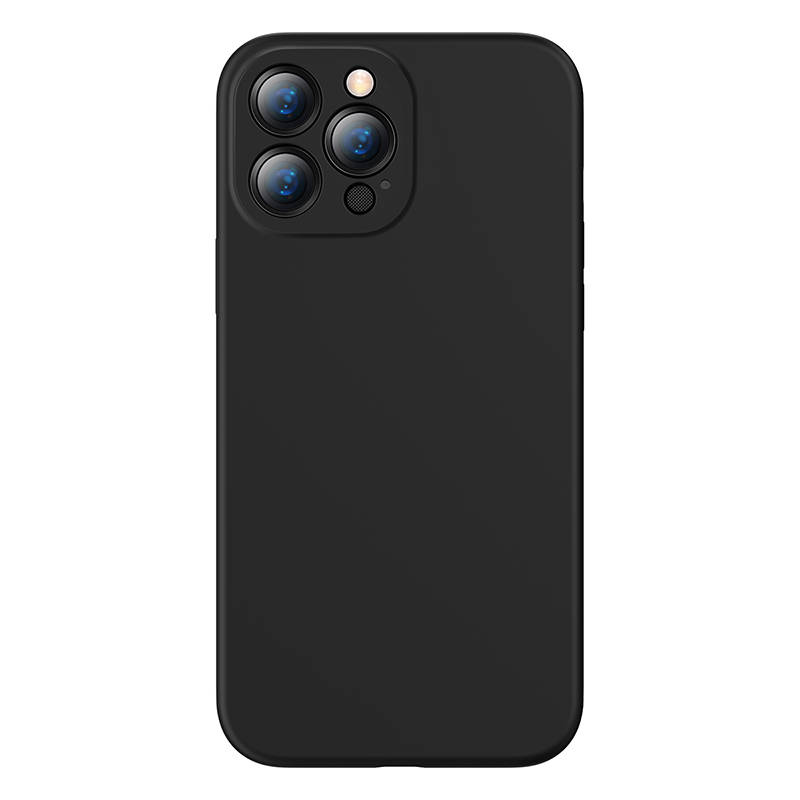 Puzdro Baseus Liquid Silica pre iPhone 13 Pro Max (čierne)