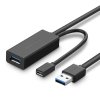 113799 ugreen us175 usb 3 0 micro usb predlzovaci kabel 5 m cierny