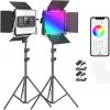 Profesionálne RGB LED video svetlo - 360°, CRI 98+