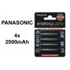 Dobíjateľné batérie Panasonic eneloop PRO AA R6 2450mAh