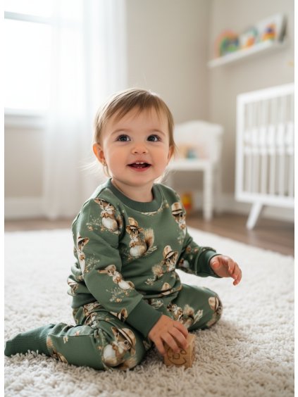 Tepláková  súpravka "Veverička"