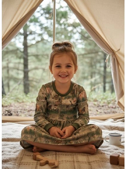 Riasené šaty "Slovak wild"