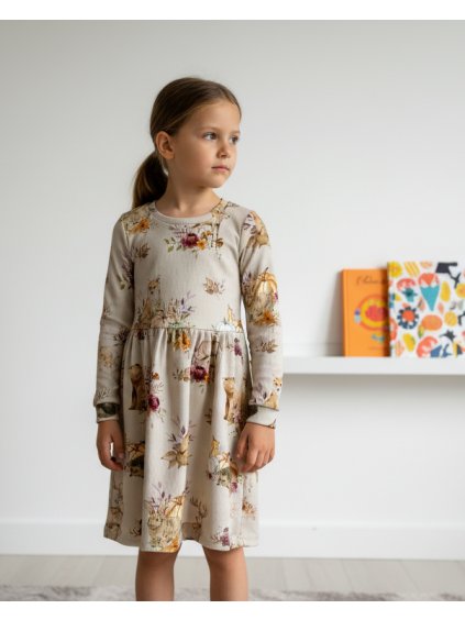 Riasené šaty "Jesenný les”