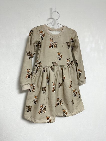 Zateplené riasené šaty