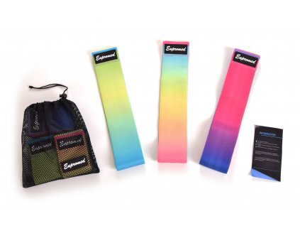Set posilovacích popruhů 76 cm - 3 kusy RAINBOW