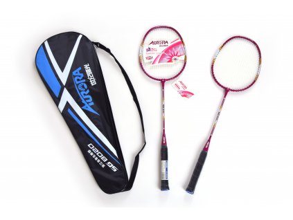 Set raket na badminton EUPROMED AURORA RŮŽOVÁ