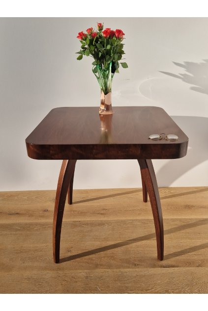 Konferenční dřevěný stolek Pavouk Halabala