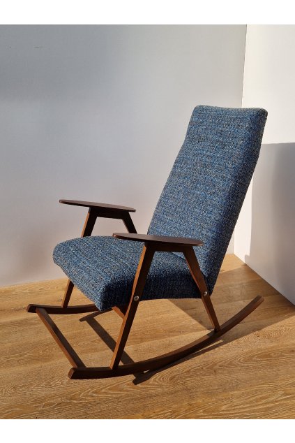 Mid centaury retro houpací křeslo Jindřich Šmídek Ton nábytek