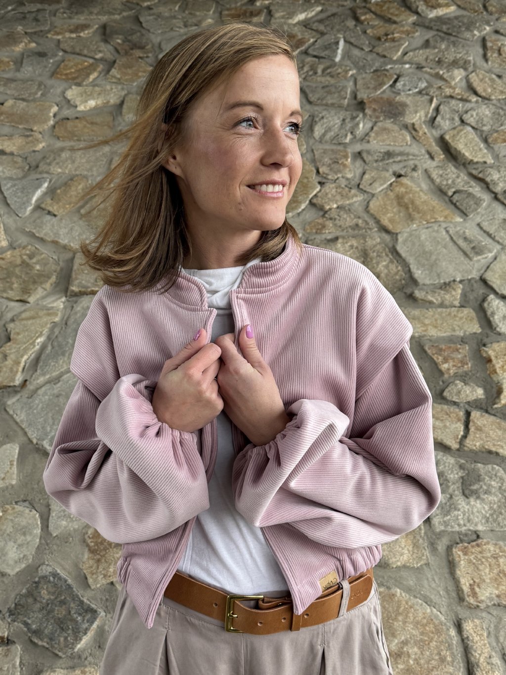 Mikina Jenovéfa - pudrově růžová