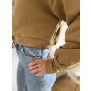 Mikina Crop karamel