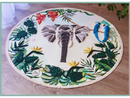 Senzomotorická podložka - relaxačný koberec - SLONÍK TEO