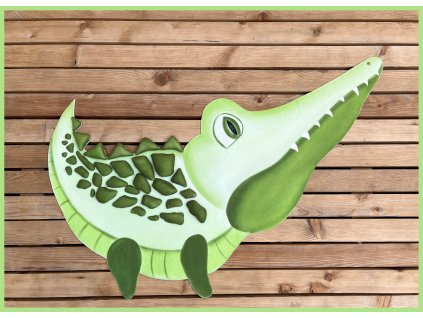 Senzomotorická podložka - relaxačný koberec - KROKODÍL BRONKO