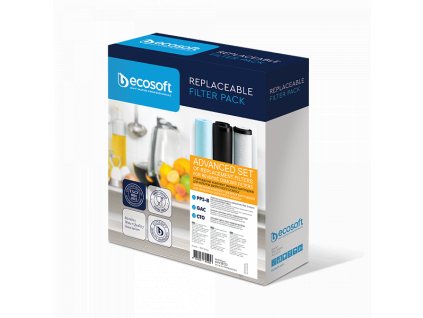 ecosoft set of improved replacement filters 1 2 3 for reverse osmosis filters