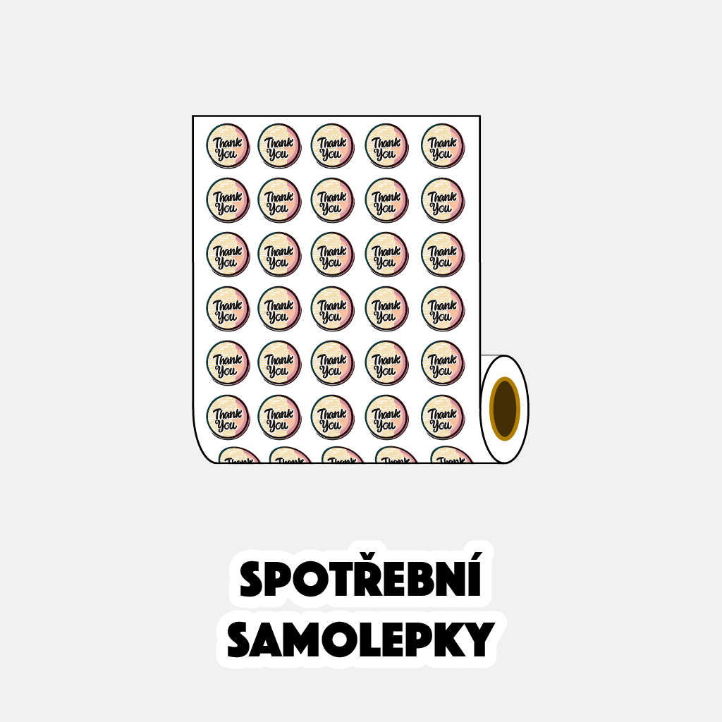 SPOTŘEBNÍ SAMOLEPKY