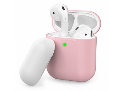 AhaStyle Silicone DUO Case for AirPods - Pink/White