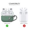 AhaStyle Silicone Case for AirPods Pro with Belt - Midnight Green 