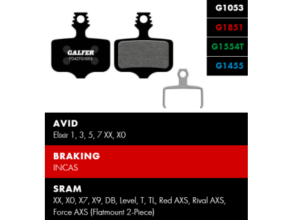 galfer fd427 avid sram