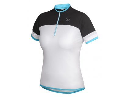 Dámský cyklistický dres Etape Clara, bílá/světle modrá