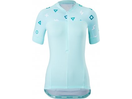 Dámský cyklistický dres Silvini Catirina WD1621 turquoise