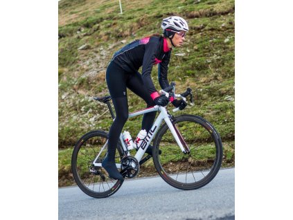 CYKLISTICKÁ BUNDA MOTION Z černá/růžová | DÁMSKÁ