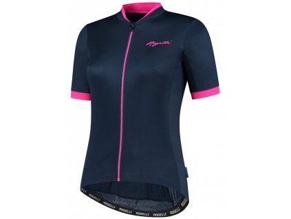 Dámské cyklistické oblečení Rogelli ESSENTIAL, modro-růžové
