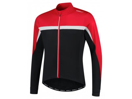 COURSE, cyklistický dres dl. rukáv, černá-červená-bílá
