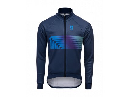 Pánská cyklistická zimní bunda MOTION Z2, modrá