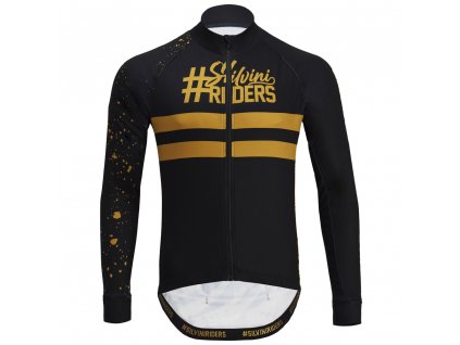 Pánský zateplený dres Leverone MD2004 black/yellow
