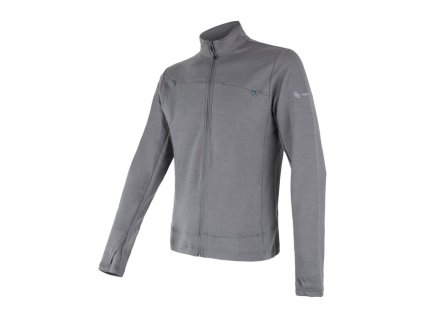 Mikina pánská SENSOR MERINO UPPER, šedá