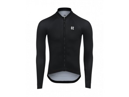Pánsky cyklistický dres PASSION Z3 | Dres dlouhý rukáv TEMPS | black