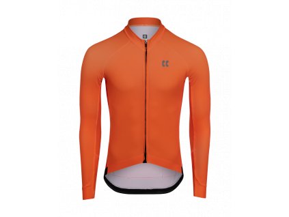 Pánsky cyklistický dres PASSION Z3 | Dres dlouhý rukáv TEMPS | orange