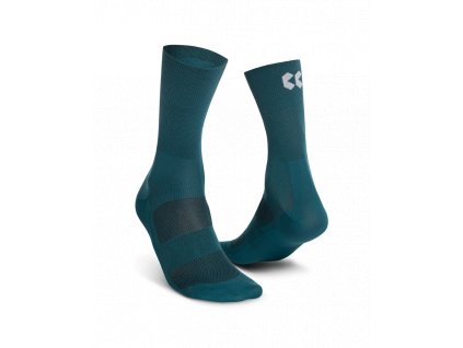 Cyklistické ponožky KALAS Z3 | Ponožky vysoké | petrol blue