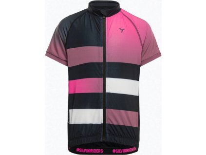 Silvini dětský dres CD2284 mazzani, black-fuchsia