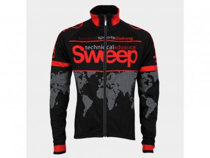CYKLISTICKÁ BUNDA NOWIND SILNÁ J010 black/red