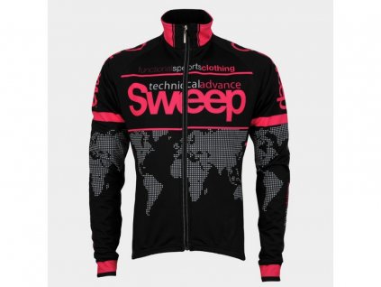 CYKLISTICKÁ BUNDA NOWIND SLABÁ J009 black/pink