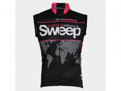 CYKLISTICKÁ VESTA SWEEP NOWIND V004 black/pink