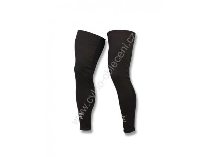 Rogelli cyklistické návleky na nohy softshellové nohavice, černé
