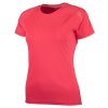Dámské sportovní funkční triko Rogelli BASIC z hladkého materiálu, reflexní růžové