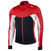 Hřejivý dětský cyklistický dres Rogelli RECCO 2.0 s dlouhým rukávem, černo-červený