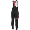 Cyklistické kalhoty Rogelli FUSE s gelovou cyklovýstelkou, černo-červené