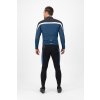 COURSE, cyklistický dres dl. rukáv, černá-modrá-bílá