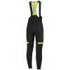 Cyklistické kalhoty Rogelli FUSE s gelovou cyklovýstelkou, černo-reflexní žluté