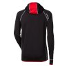Mikina pánská Progress TOREZ HOODY, černo/červená
