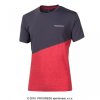 Triko krátké pánské Progress MARATHON, šedo/červené