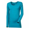 Triko dlouhé dámské Progress SONJA "EDELWEISS", petrol