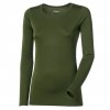 Triko dlouhé dámské Progress ORIGINAL merino, khaki melír