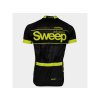 Cyklistický dres Sweep CLASIC D010A black/yellow fluo